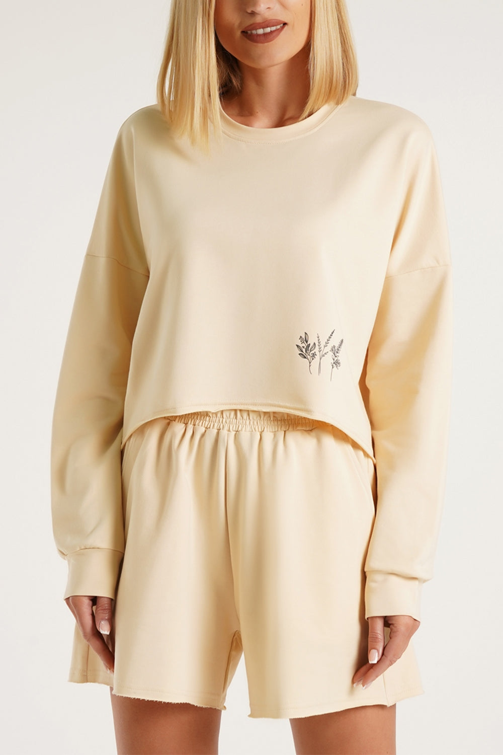 Укорочений світшот UP-00000892 beige Giulia