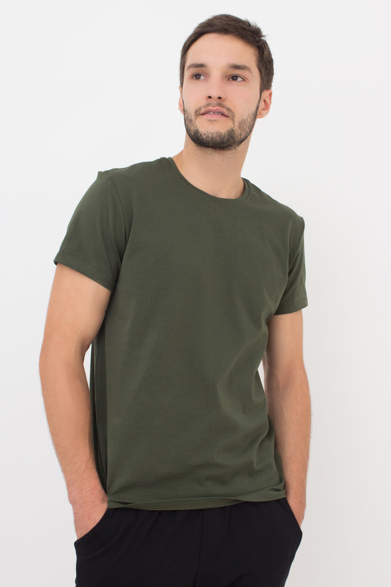 Мужская футболка из хлопка UP-00001975 light khaki