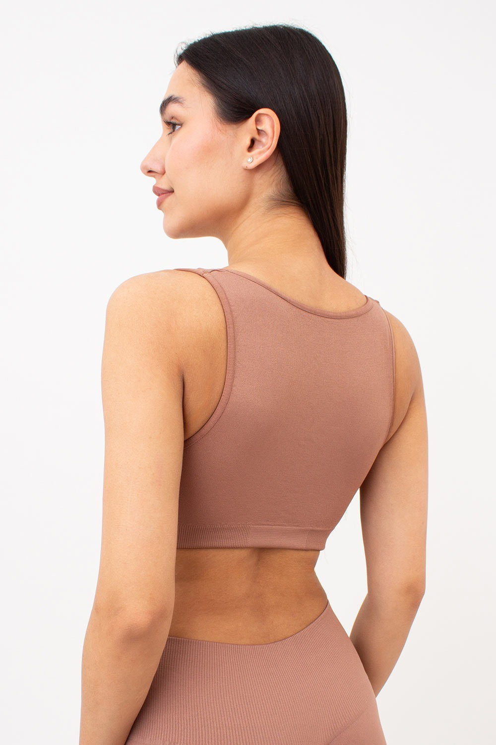 Бесшовный бра-топ с пуш-ап UP-00002141 mokko