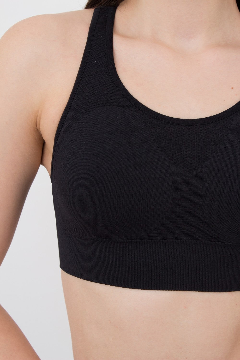 Спортивный топ из микрофибры UP-00002149 black