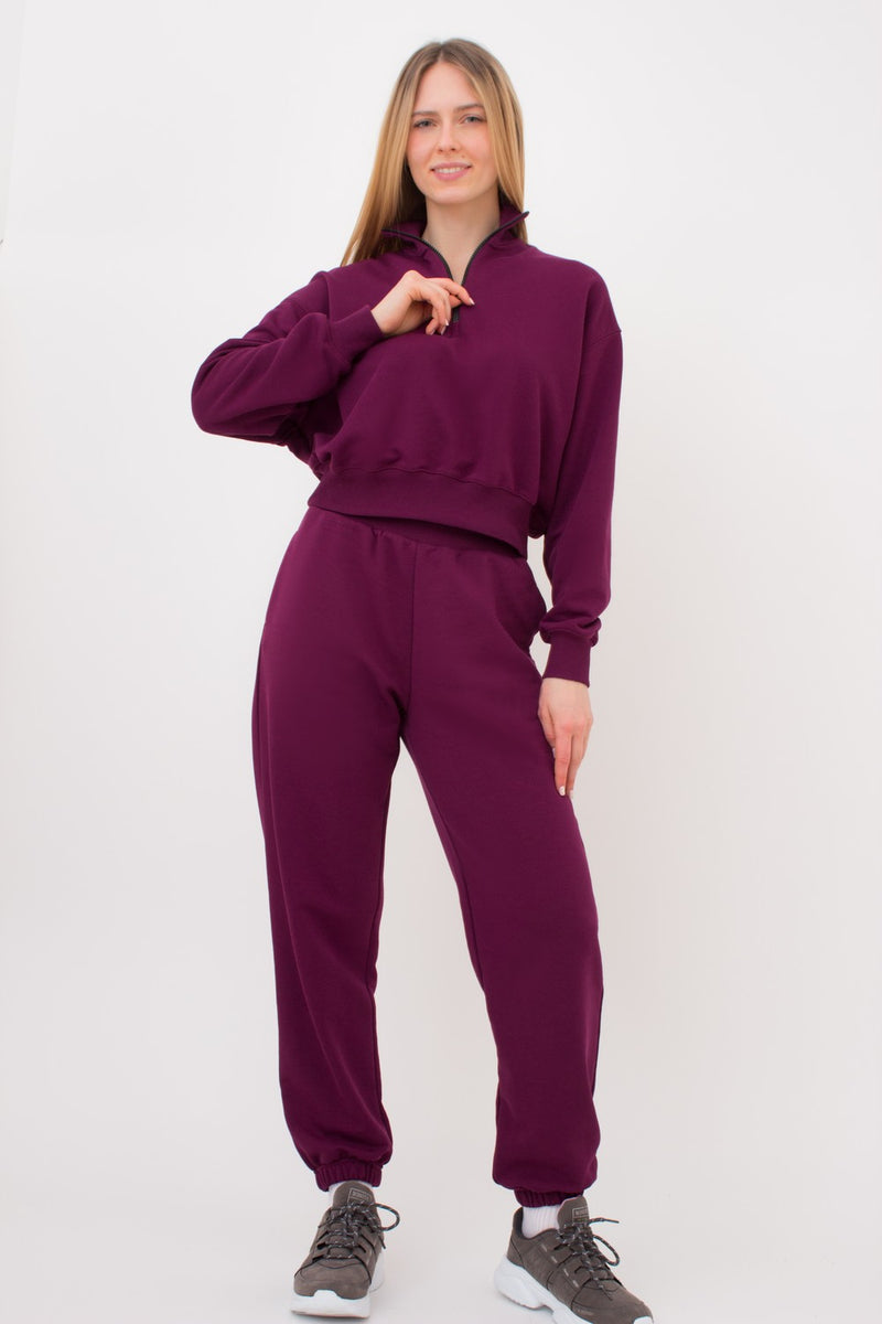 Спортивные брюки с карманами Street Style UP-00002154 magenta purple