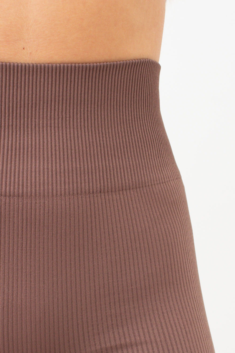 Спортивные шорты в рубчик Shorts Rib Shape UP-00002326 deep taupe