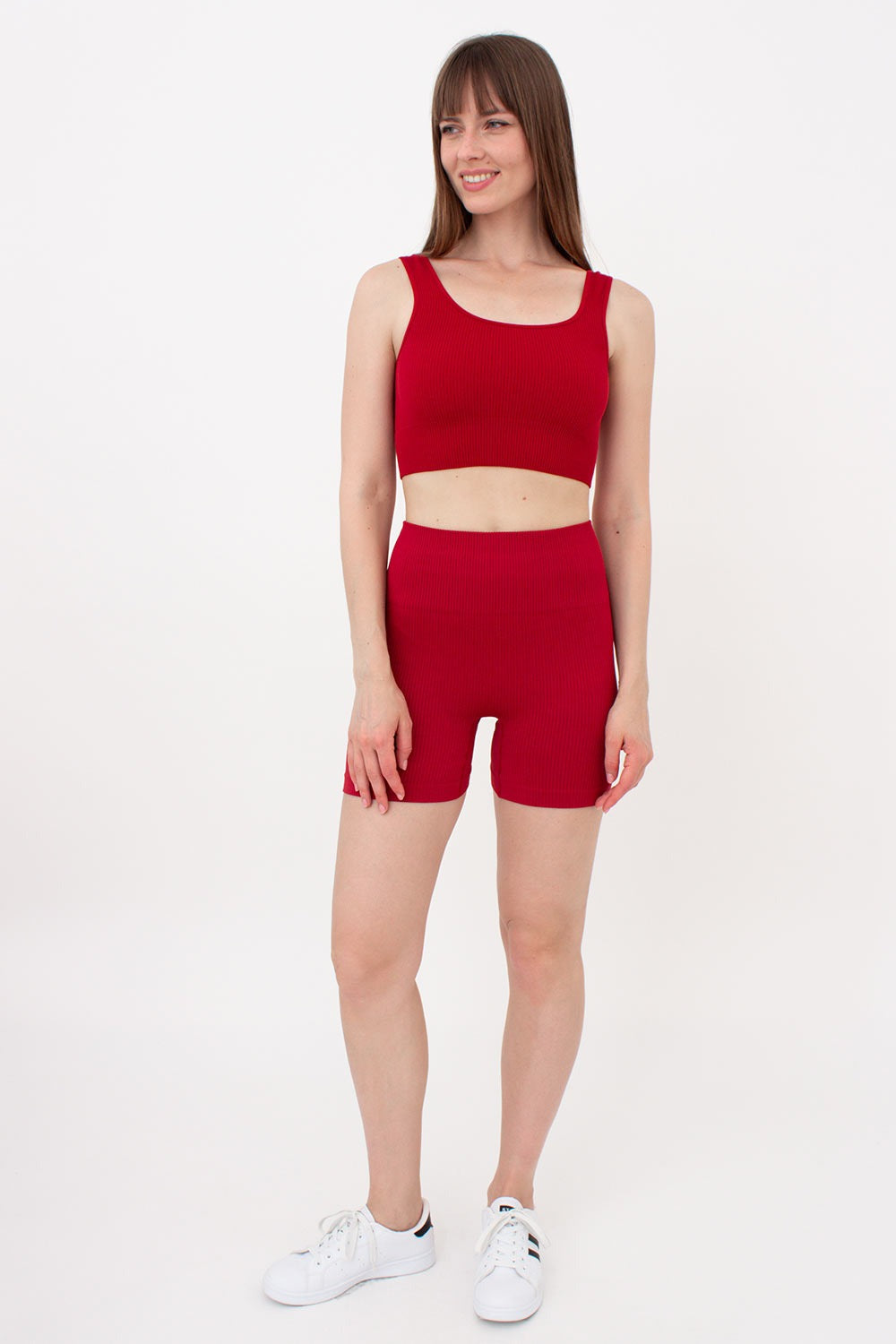 Спортивные шорты в рубчик Shorts Rib Shape UP-00002326 winery