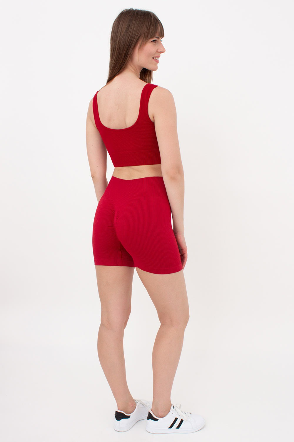 Спортивные шорты в рубчик Shorts Rib Shape UP-00002326 winery