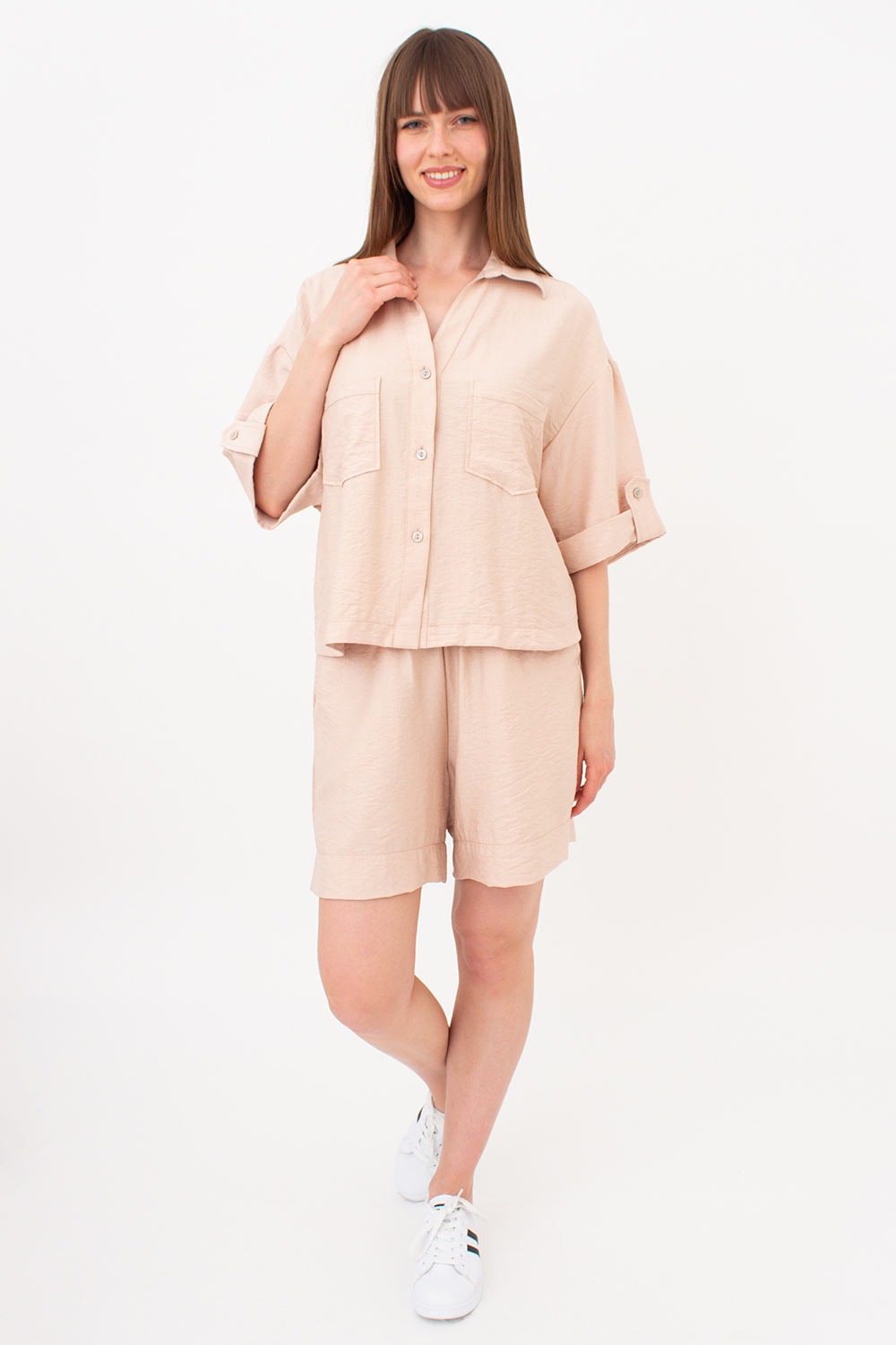 Комплект из жатого льна Voyage UP-00002413 beige