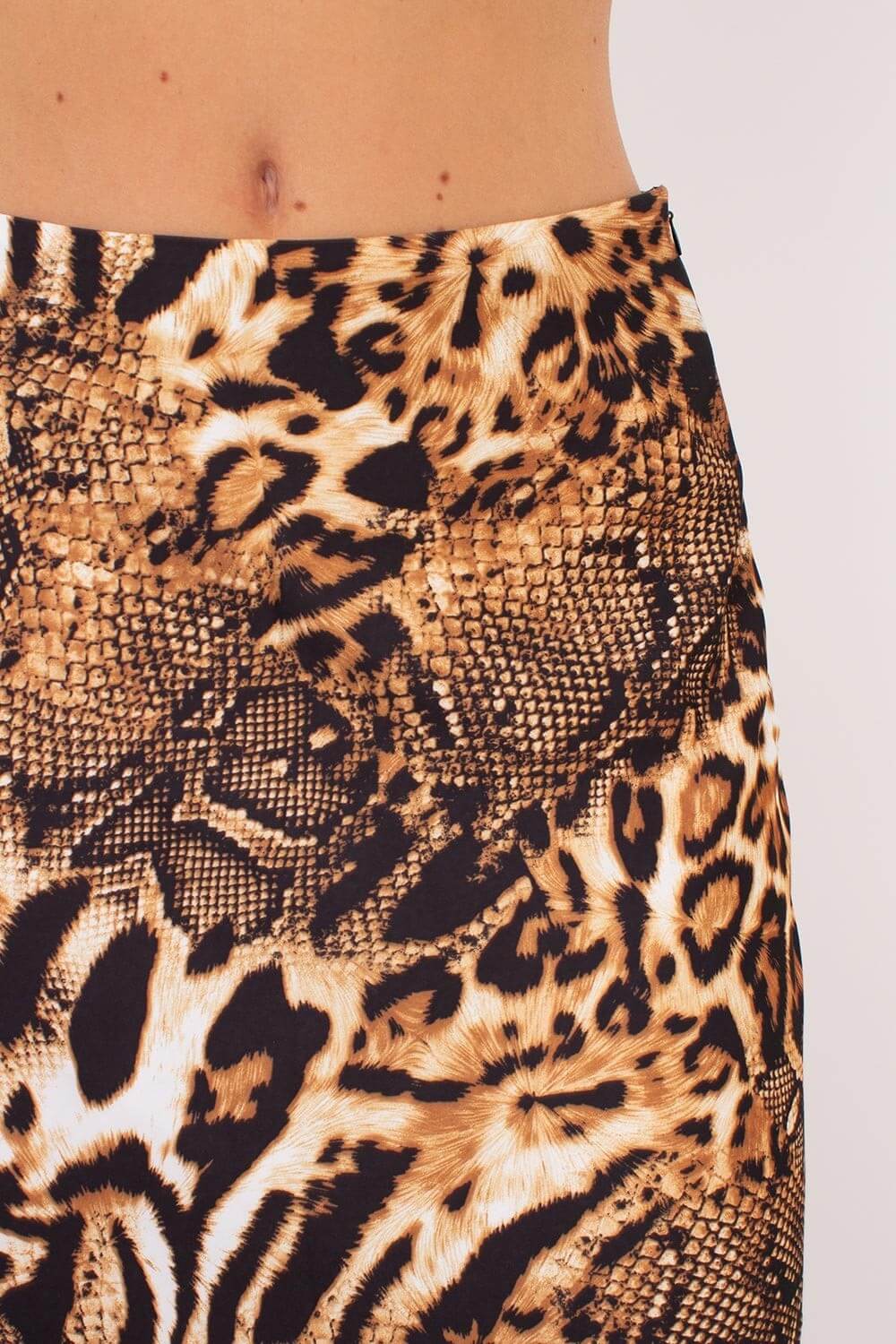 Юбка с анималистическим принтом UP-00002662 animal orange