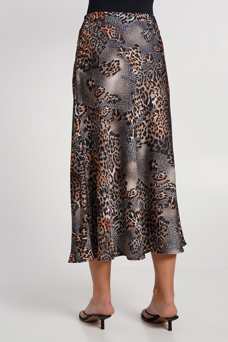 Юбка с анималистическим принтом UP-00002662 leopard grey