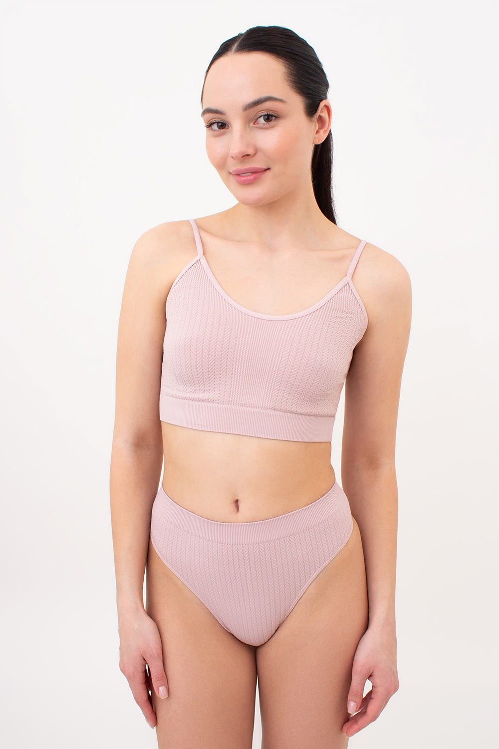 Топ с фактурным узором Cami Top Braid UP-00002894 burnished lilac