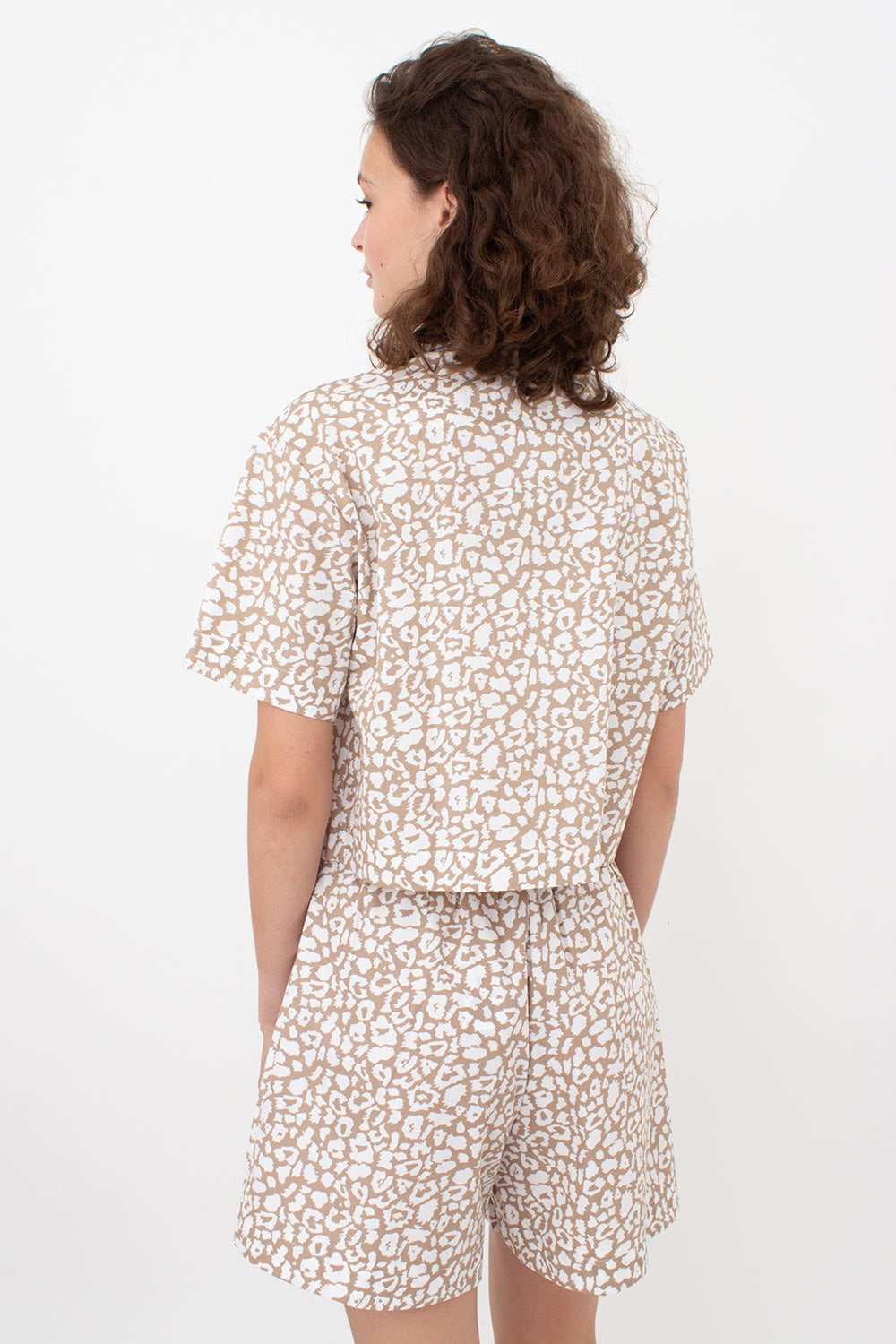 Рубашка с принтом Street Spotted UP-00002954 beige/milk leopard print