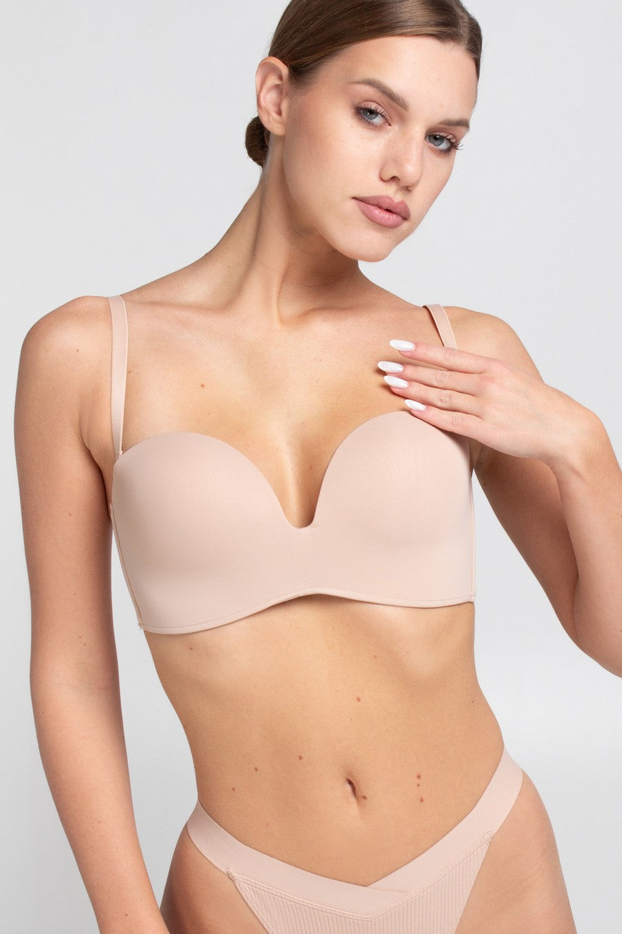 Бюстгальтер из микрофибры UP-00003028 beige