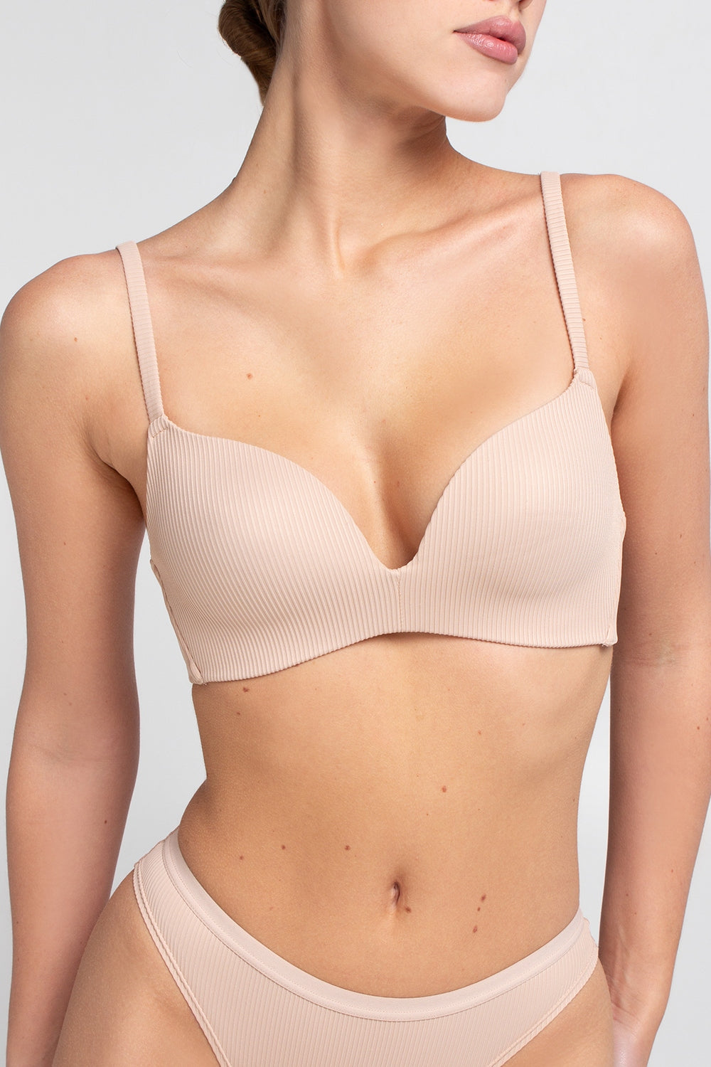 Бюстгальтер у рубчик UP-00003029 beige Giulia