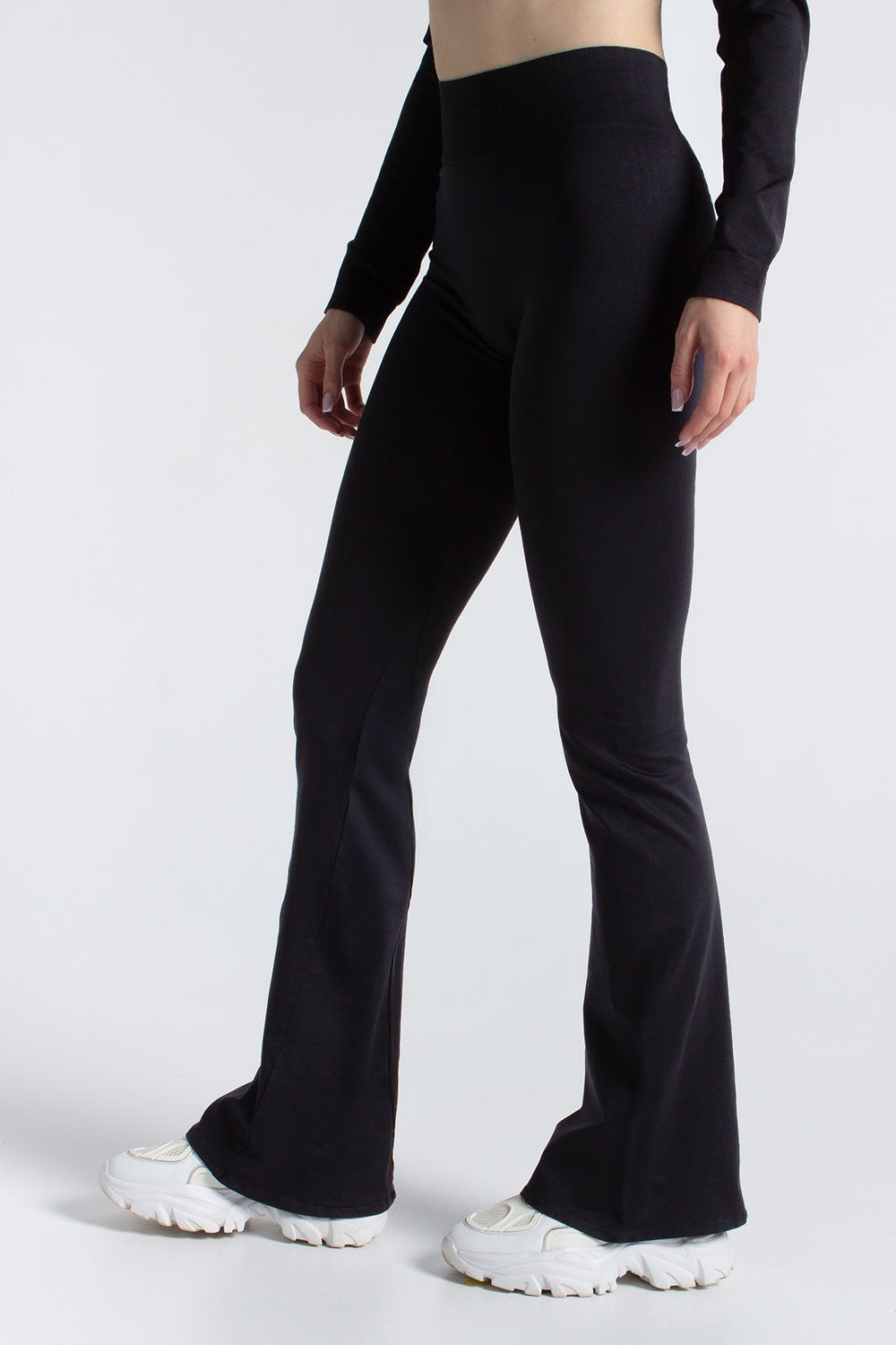 Безшовні штани клеш UP-00003128 black