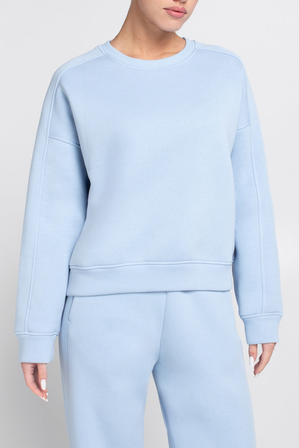 Бавовняний костюм з начосом UP-00003152 whispy blue Giulia