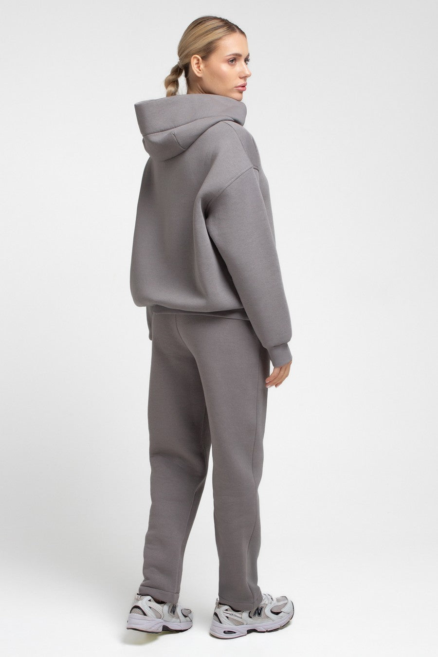 Хлопковый костюм с начесом UP-00003153 steel grey