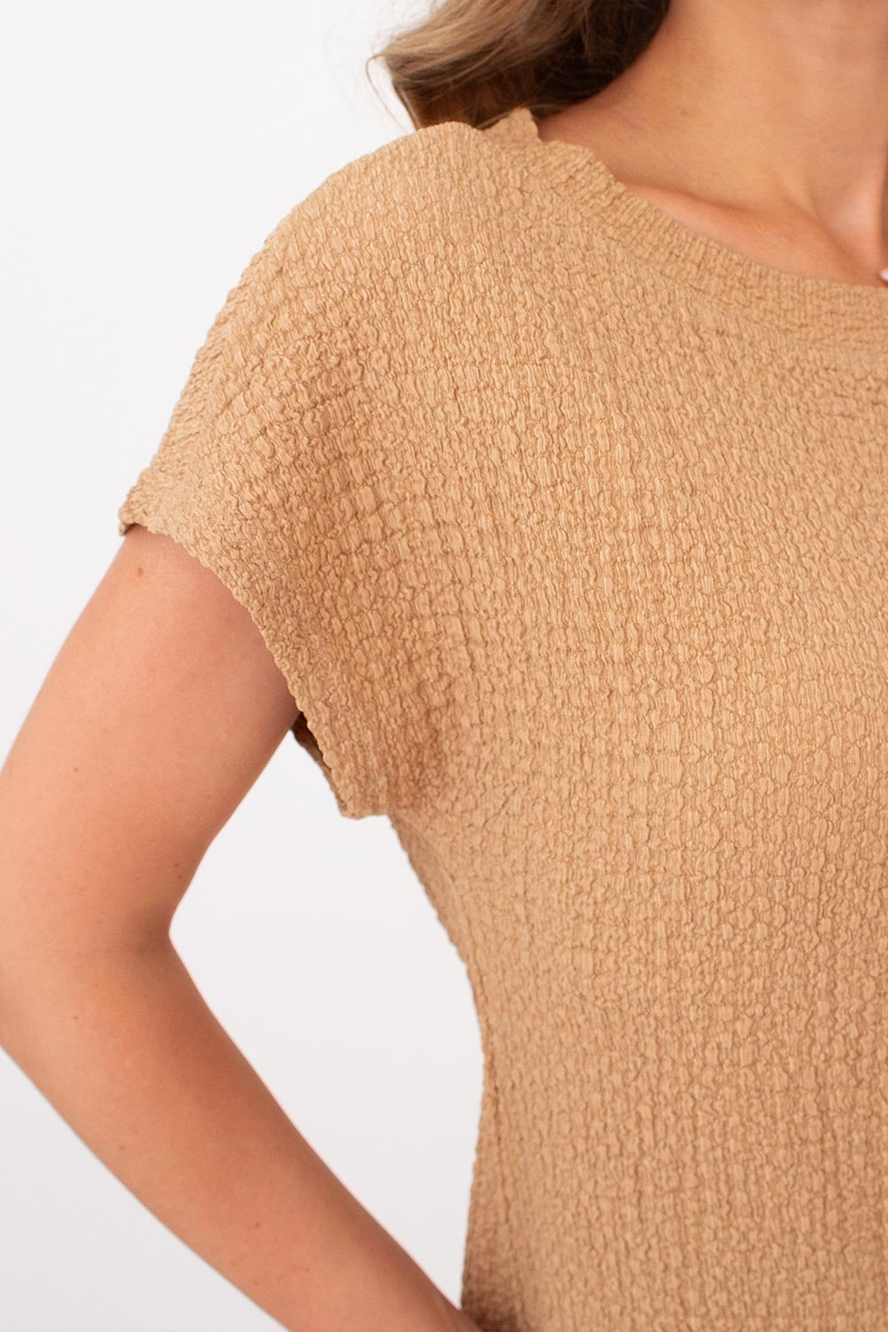 Комплект із жатої тканини Whispered Folds UP-00002902 dark beige