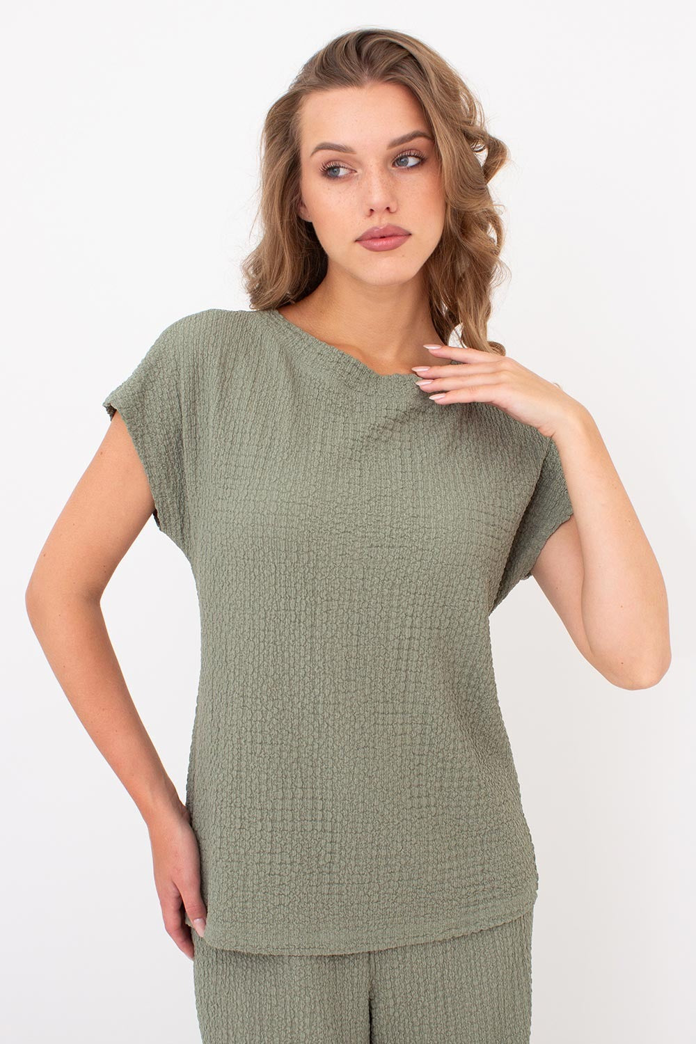 Комплект із жатої тканини Whispered Folds UP-00002902 mint green