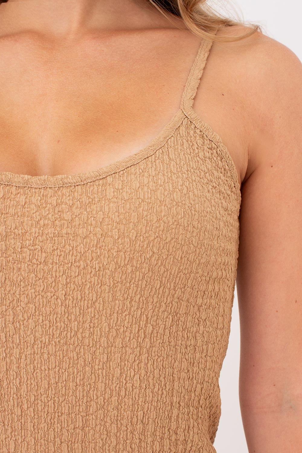 Сукня із жатої тканини Whispered Folds UP-00002903 dark beige