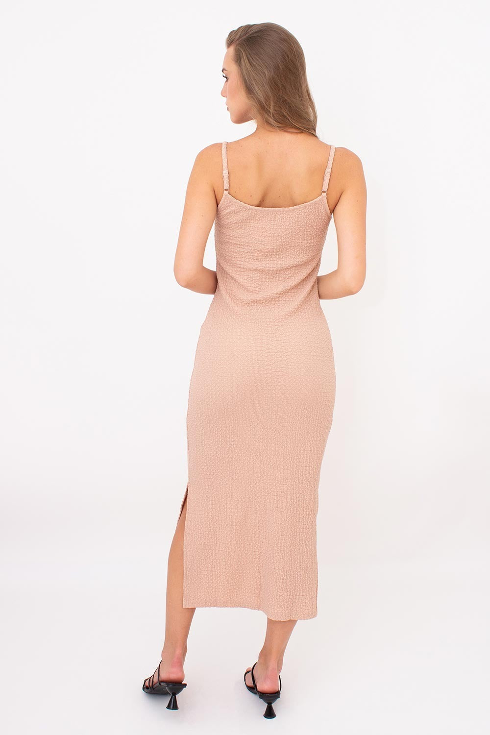 Сукня із жатої тканини Whispered Folds UP-00002903 light beige