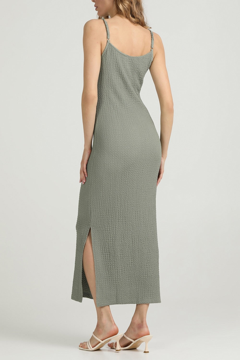 Плаття із жатої тканини Whispered Folds UP-00002903 mint green Giulia