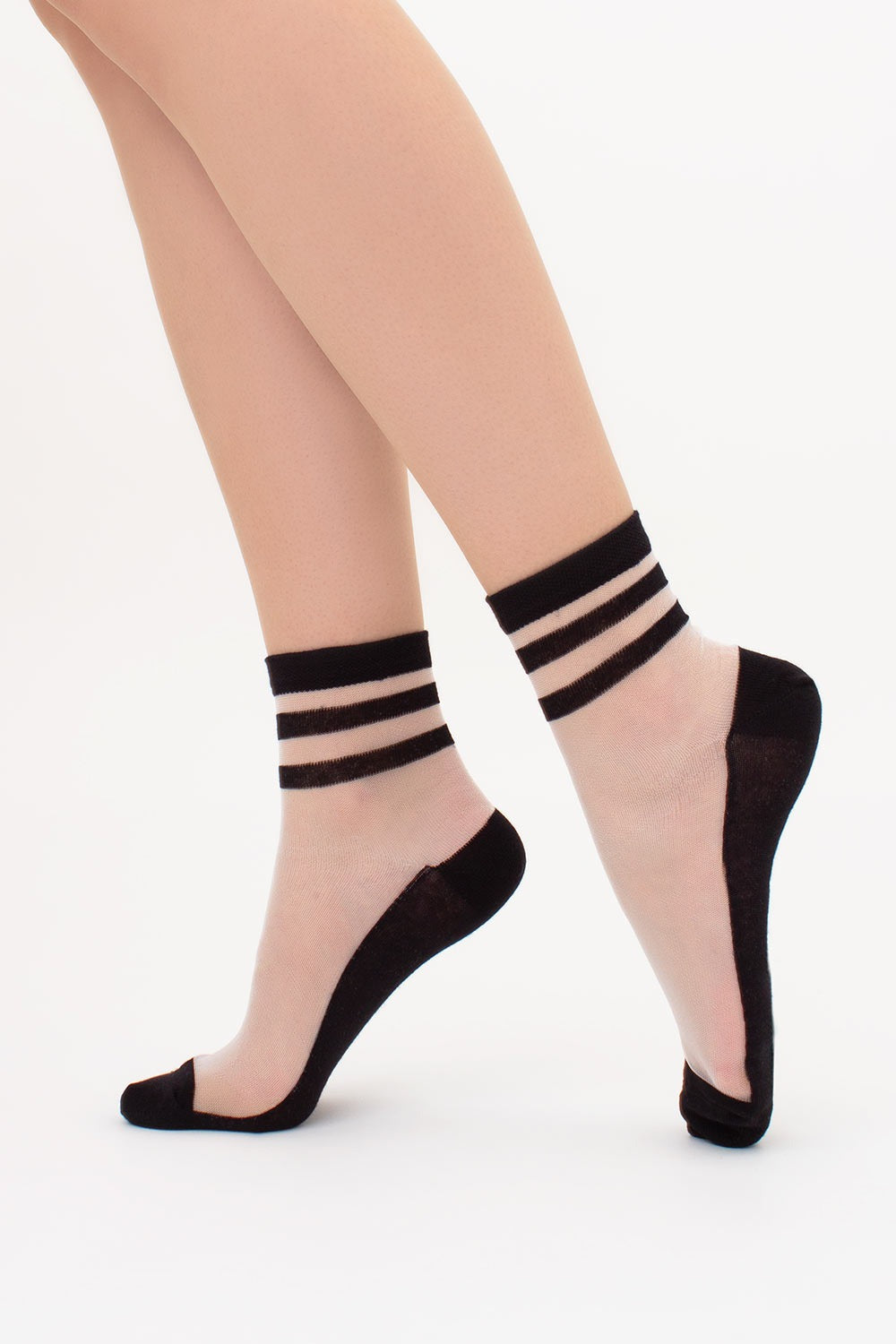 Прозрачные носки с полосками WS2 CRISTAL 073 UP-00002890