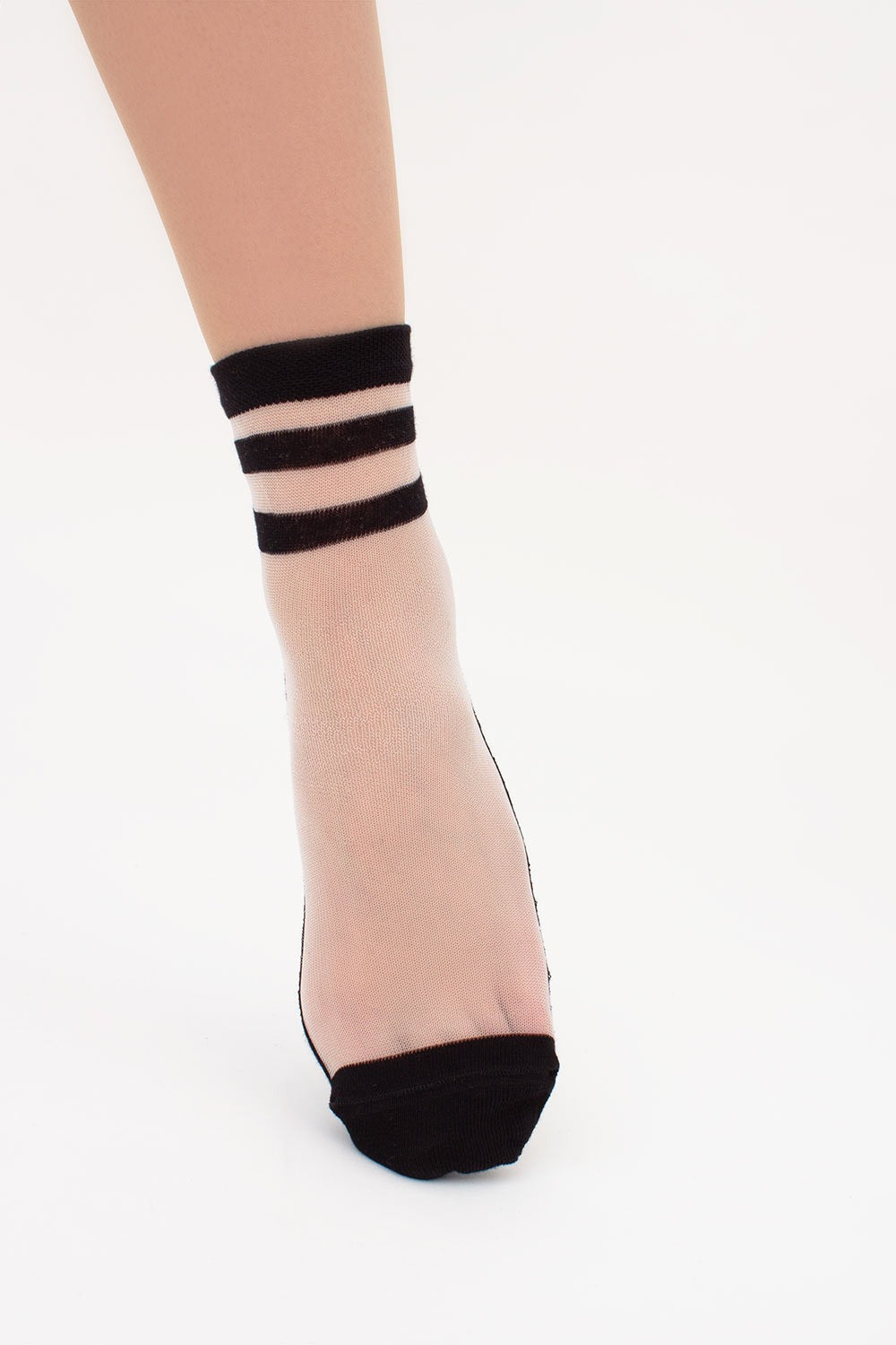 Прозорі шкарпетки зі смужками WS2 CRISTAL 073 UP-00002890