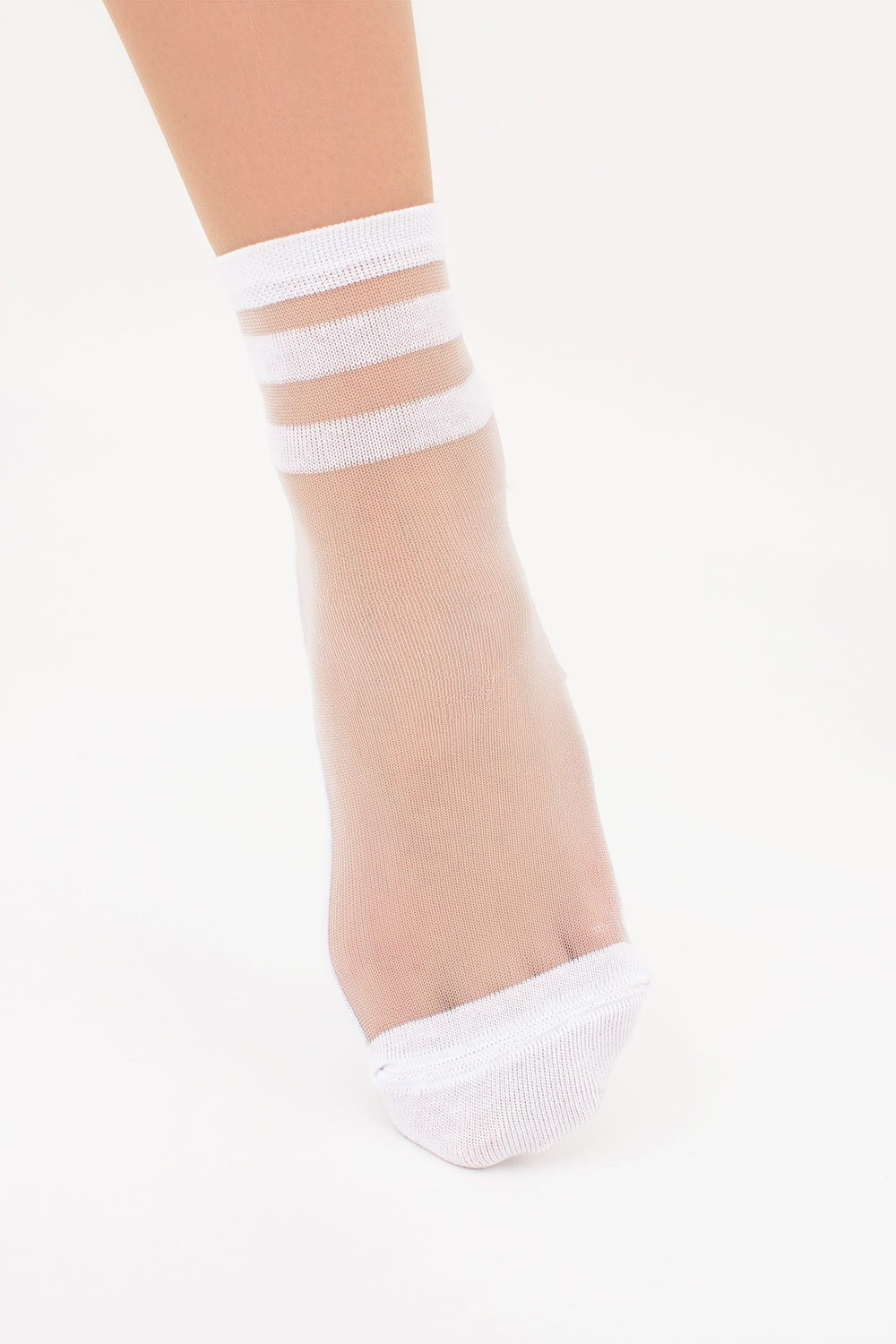 Прозорі шкарпетки зі смужками WS2 CRISTAL 073 UP-00002890