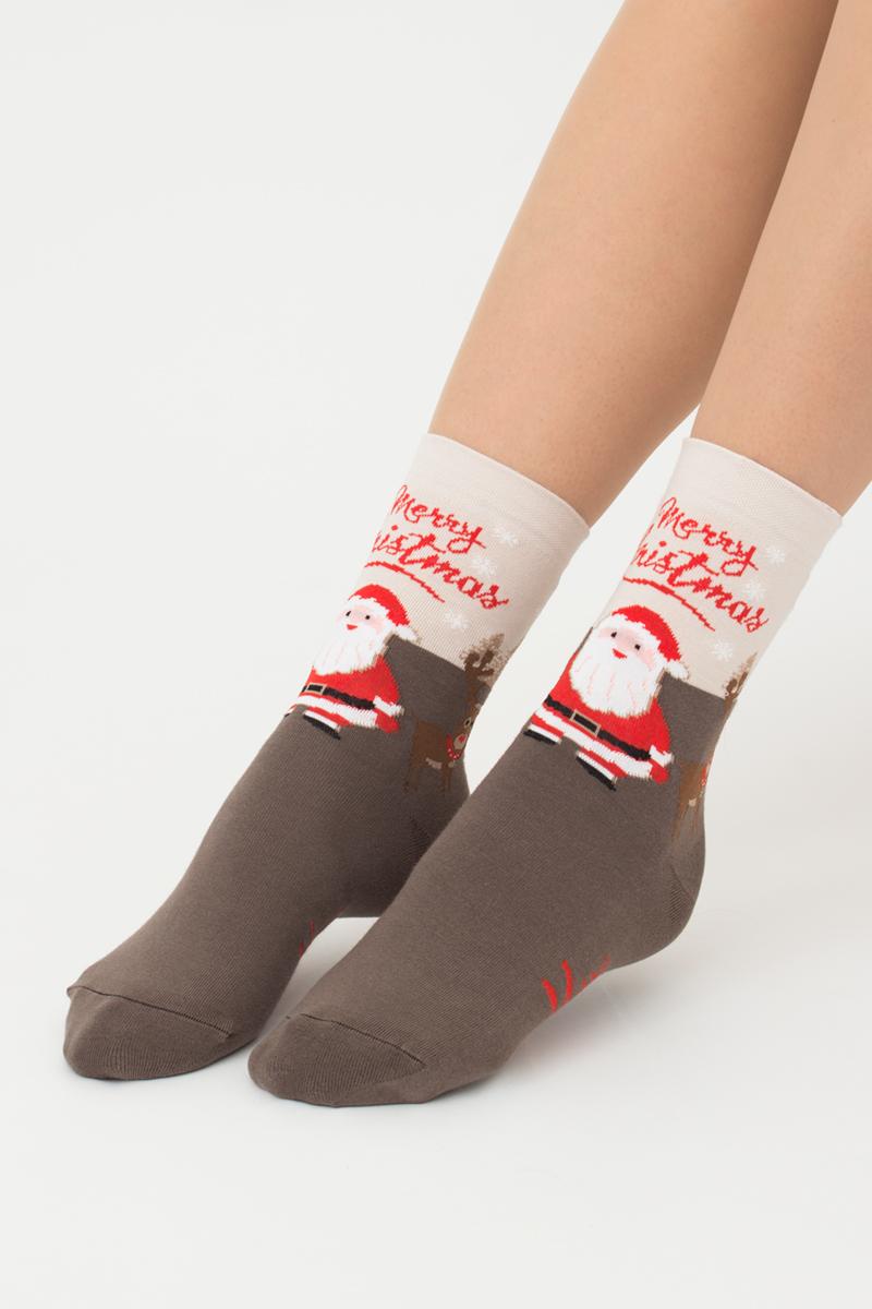 Носки с новогодним принтом WS3 New Year 2305 UP-00000469