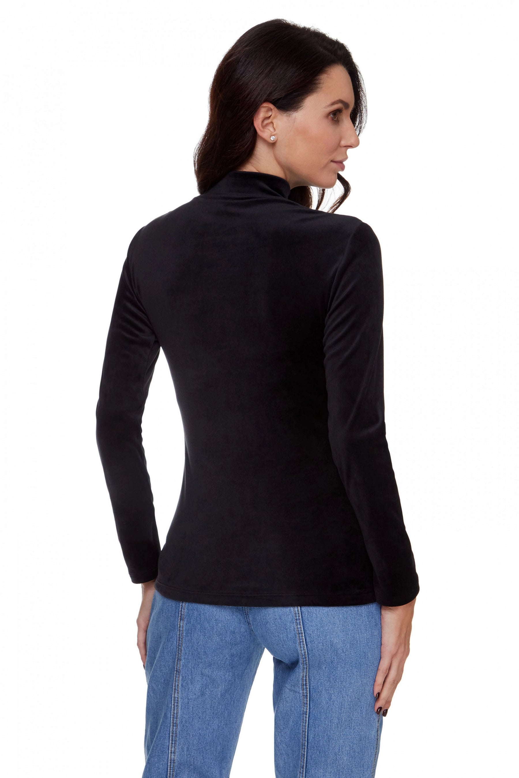 Велюровая водолазка 6291-6 01 black