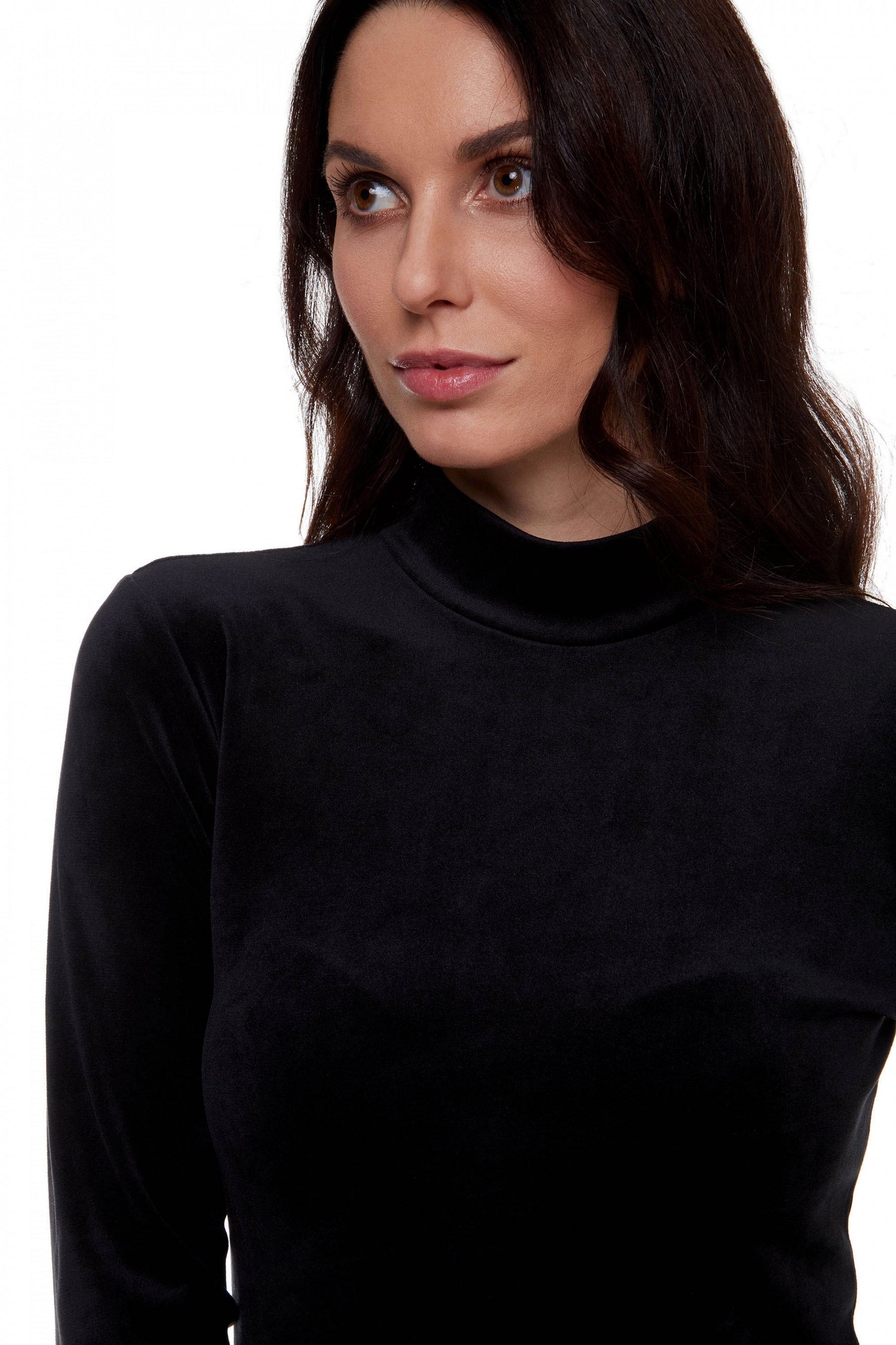 Велюровая водолазка 6291-6 01 black