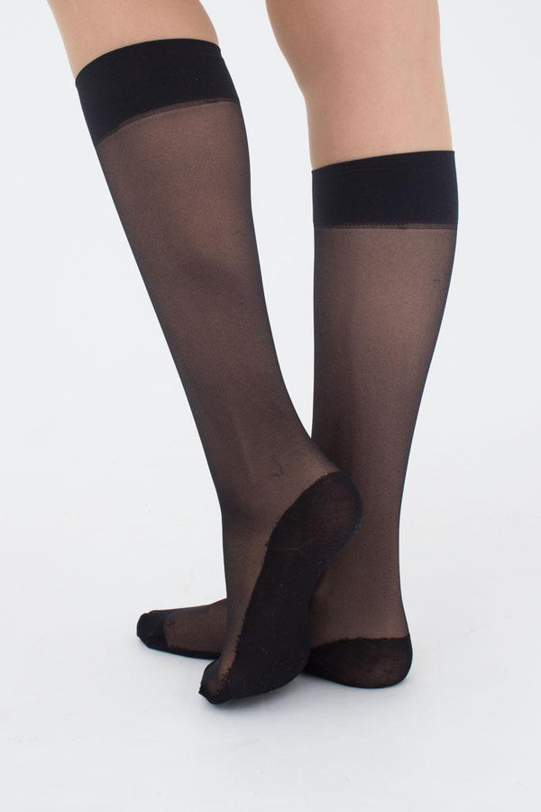 Гольфи з бавовняною стопою UP-00000943 Footies style knee-high 20d