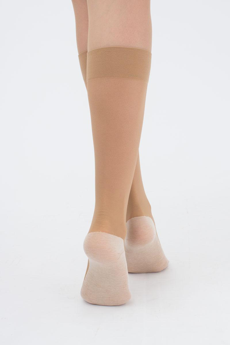 Гольфы с хлопковой стопой UP-00000943 Footies style knee-high 20d