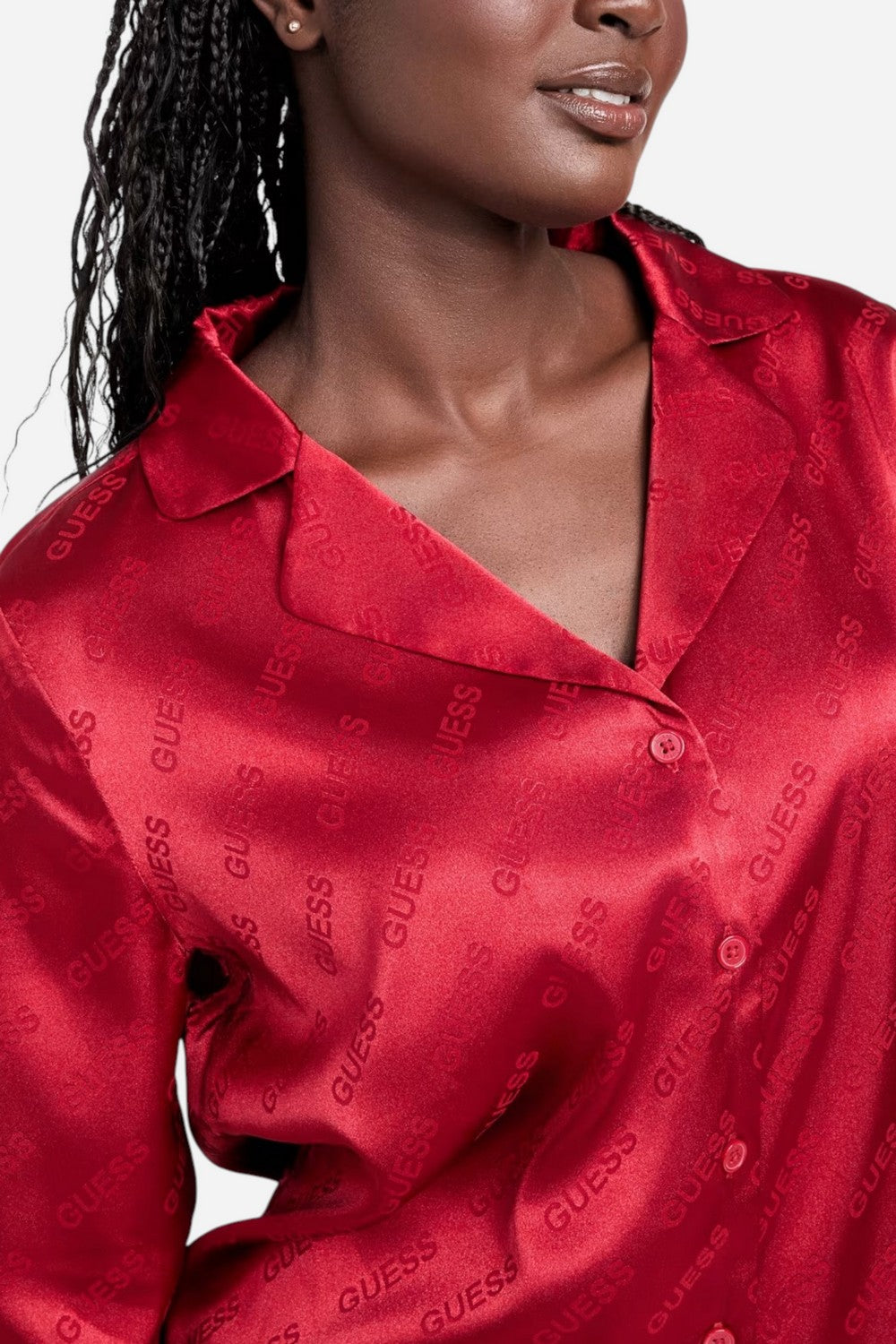 Атласна піжама зі штанами 622968102 red