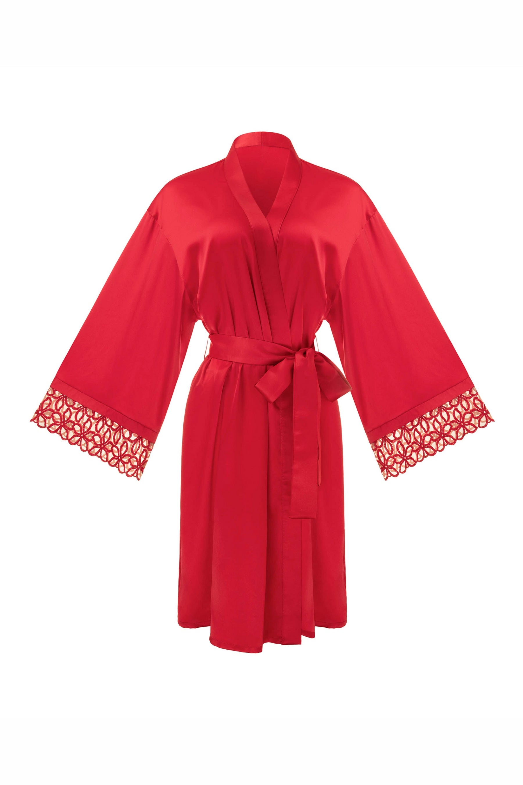 Халат с вышивкой 8181-6715 29 raspberry