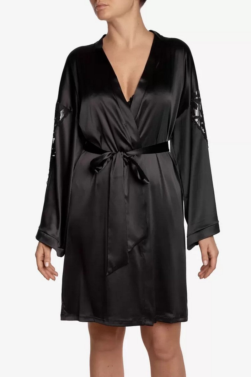 Атласный халат с аппликациями Астраліс КМН2