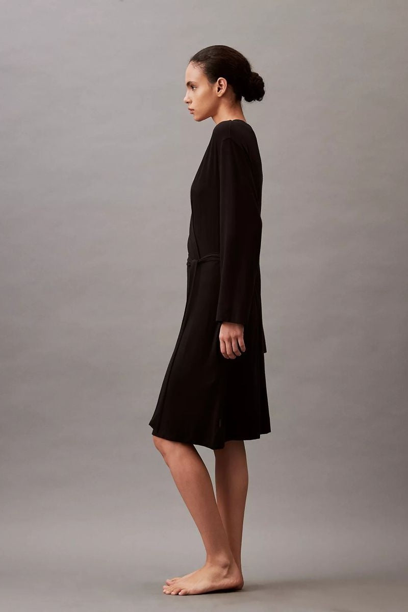 Халат из модала 657966038 black