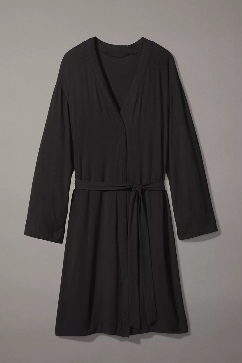 Халат из модала 657966038 black