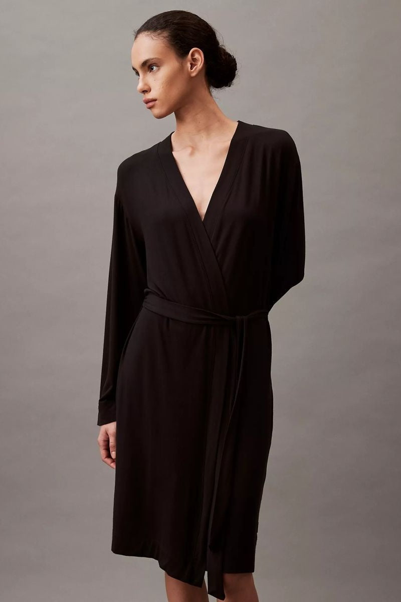 Халат из модала 657966038 black