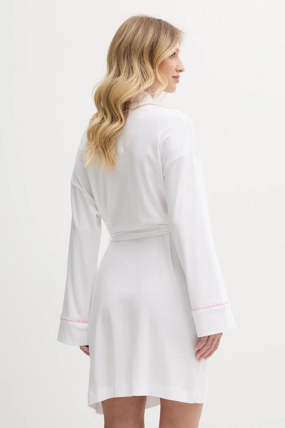 Трикотажный халат YI10046 white