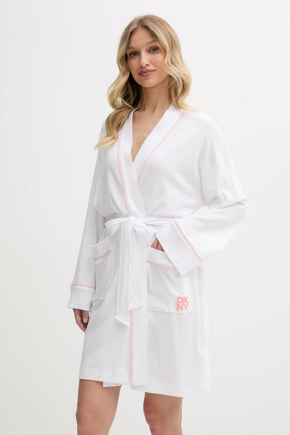 Трикотажний халат YI10046 white