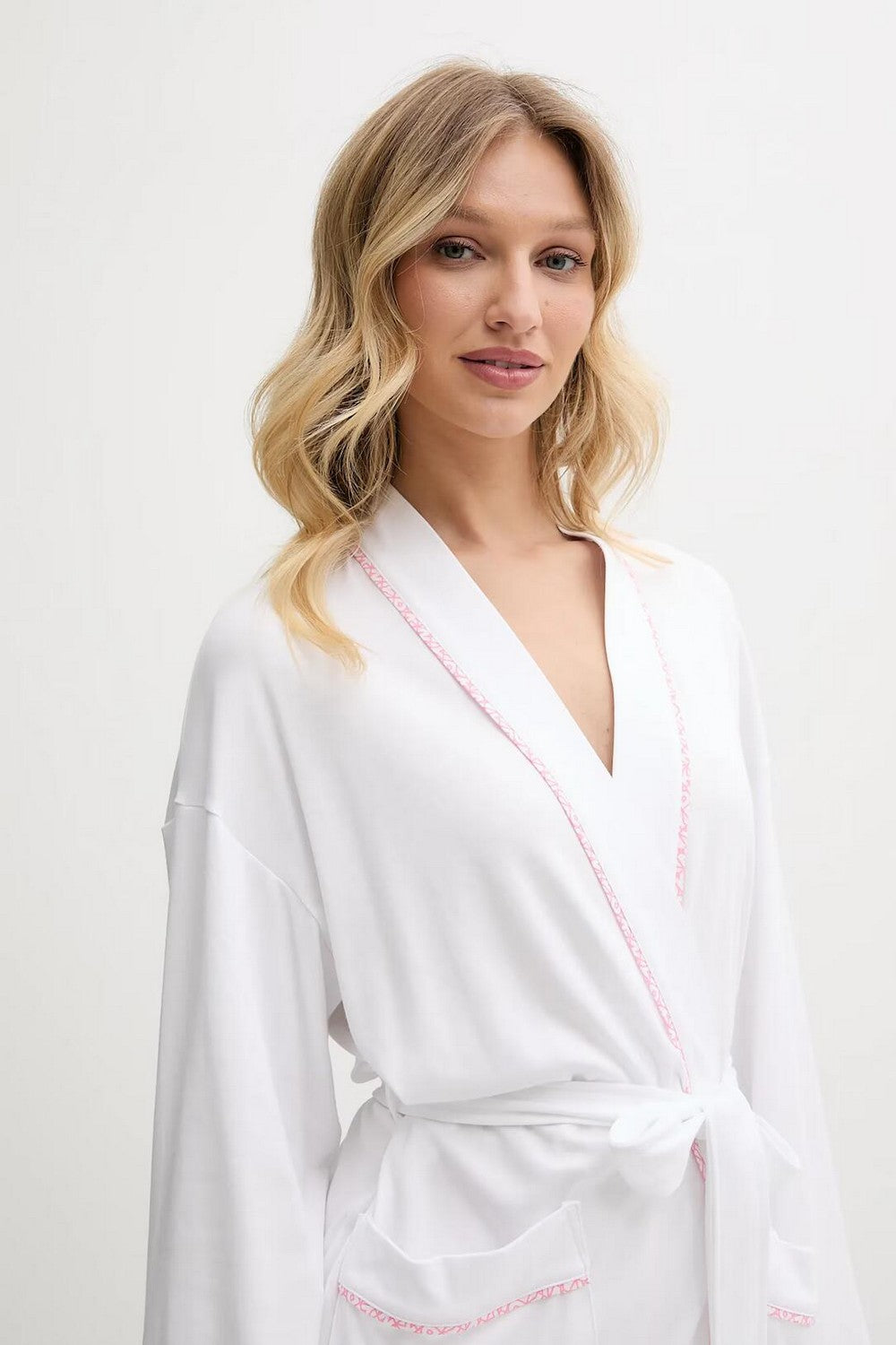 Трикотажний халат YI10046 white