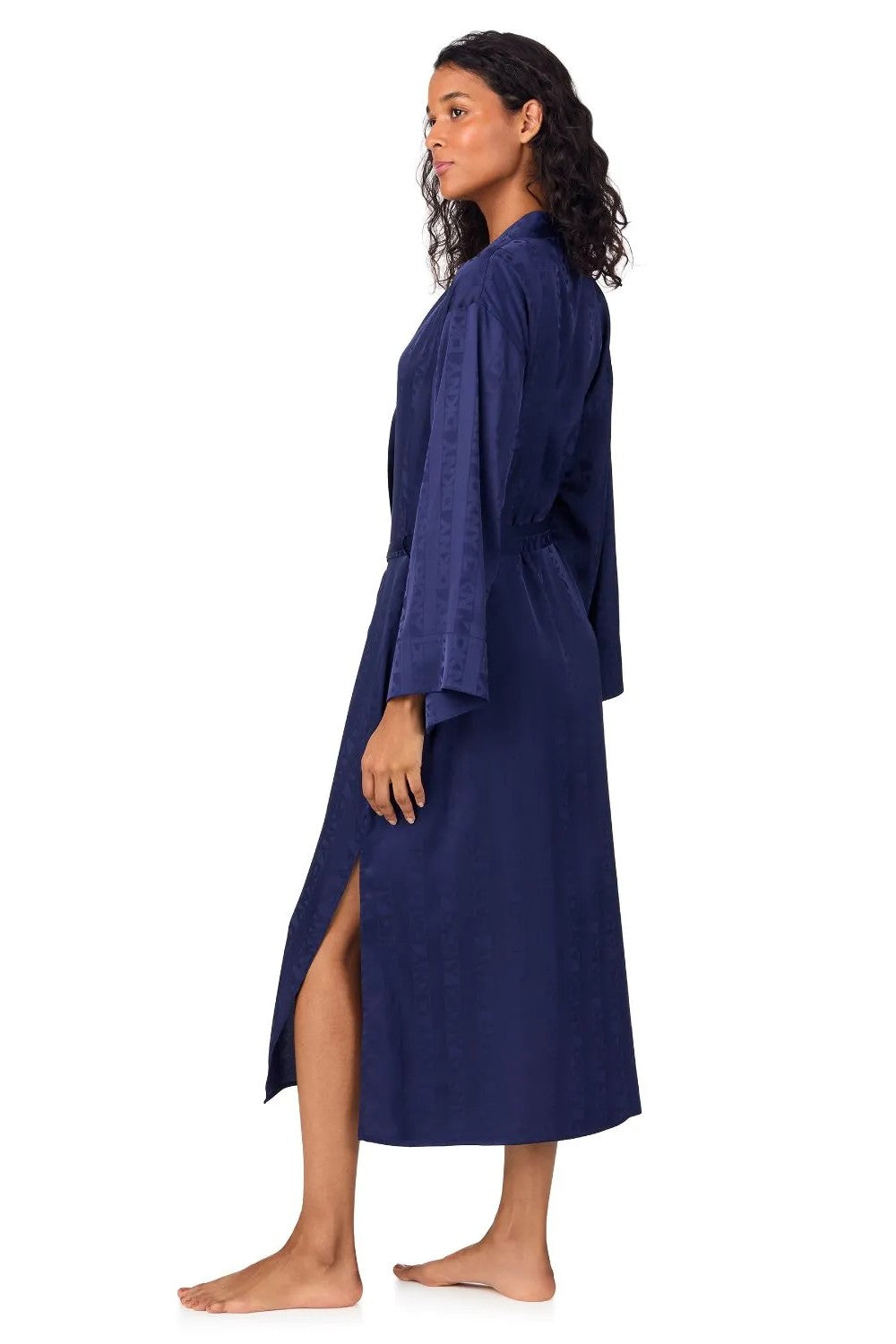 Атласный халат YI70081 407 stripe