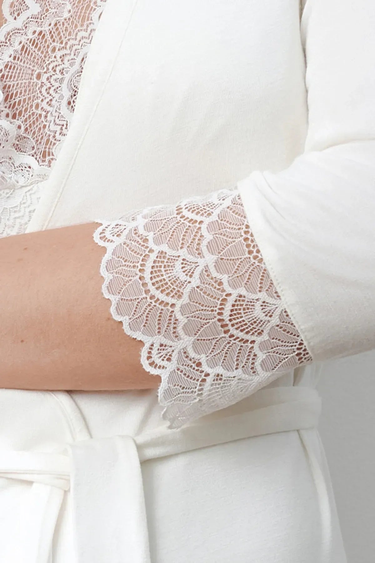 Халат из бамбука 02105 ivory