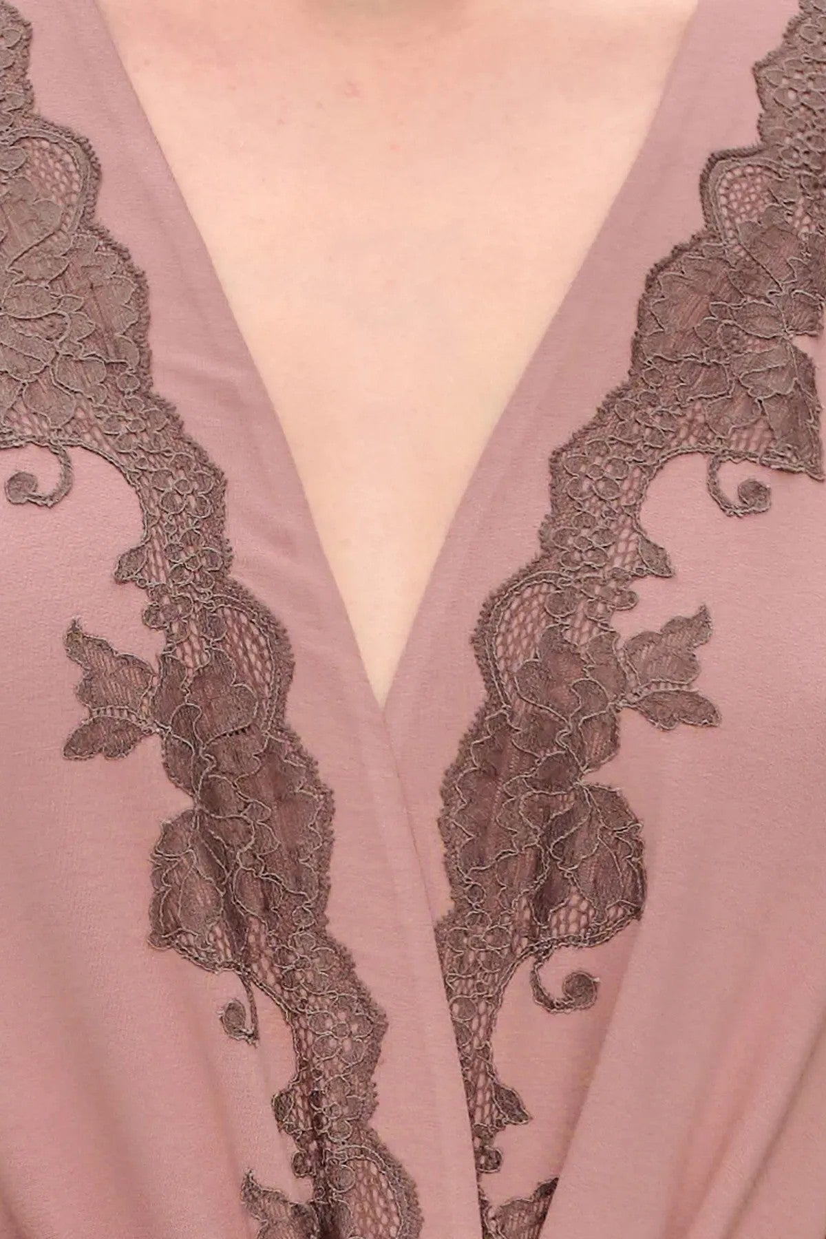 Халат из вискозы 03319 powder