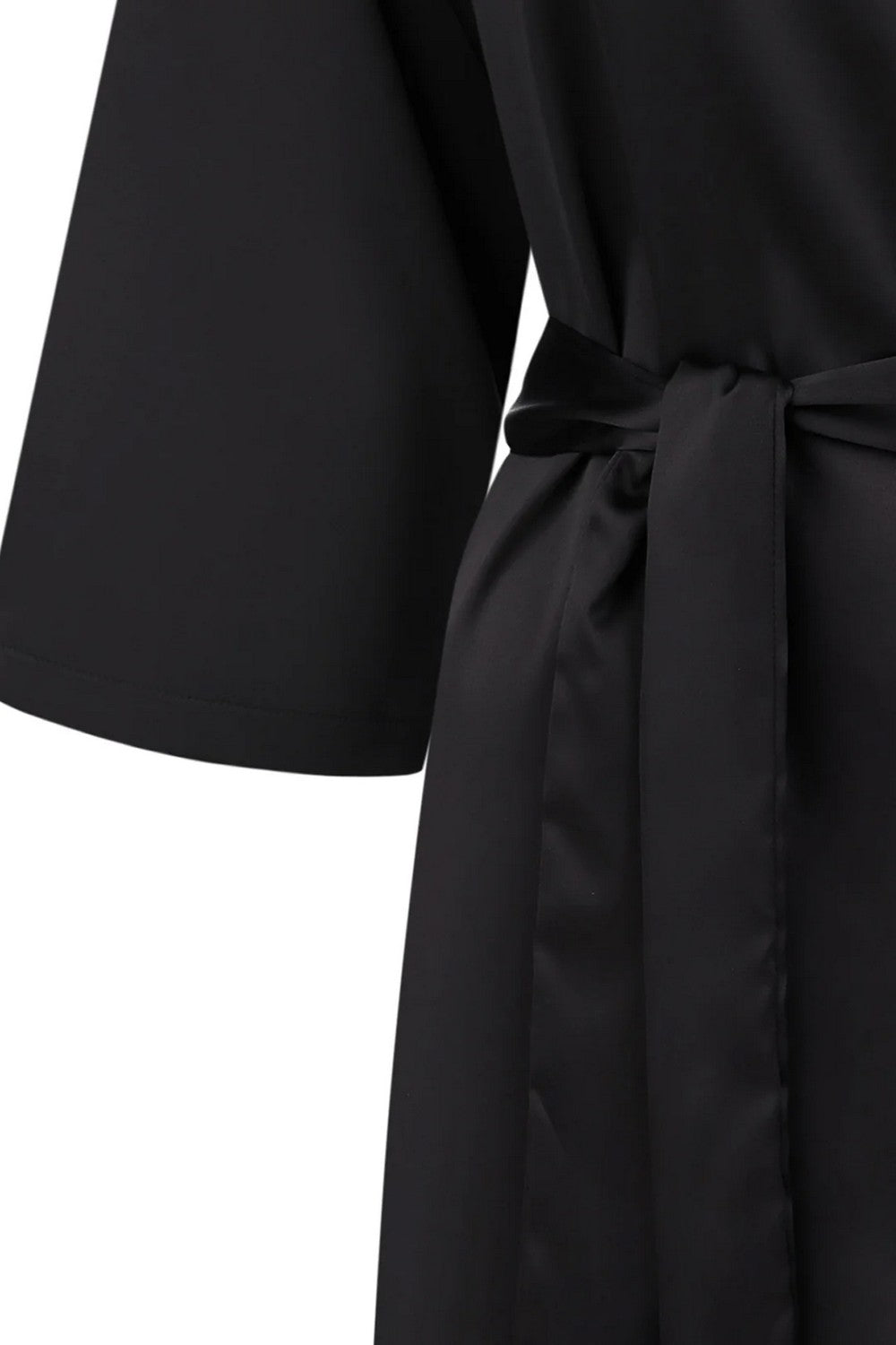 Халат из шелксатина S03200 black