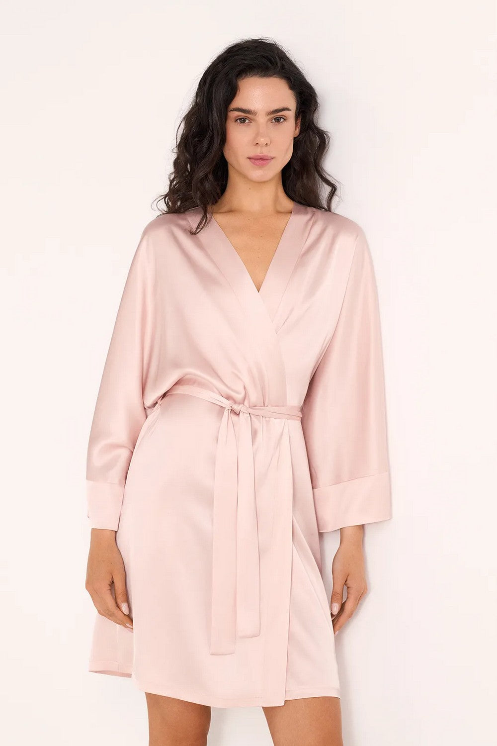 Халат з віскози LGS 211/08/02 Silk Harmony Powder rose Ellen