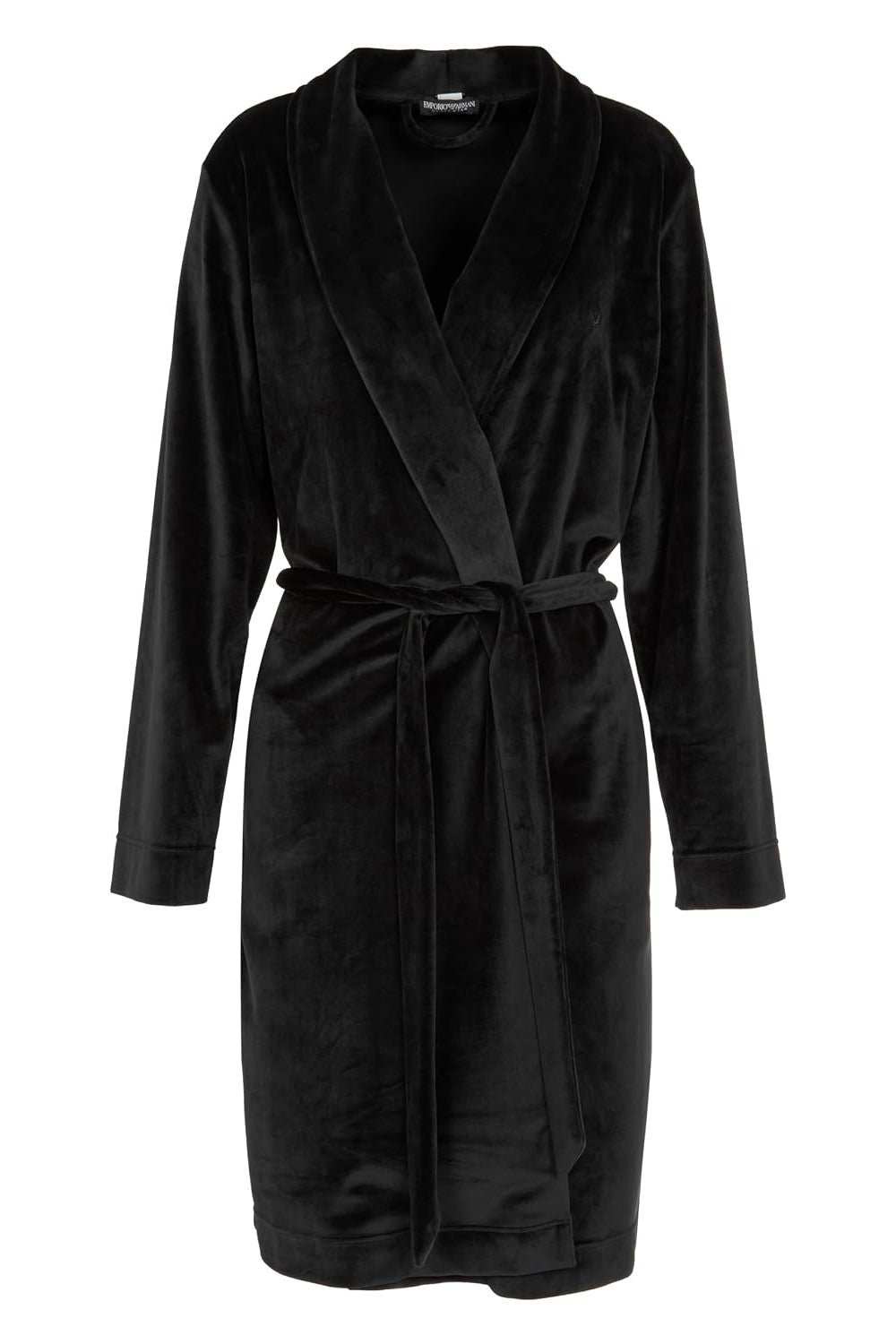 Велюровий халат 64158245 black Emporio Armani