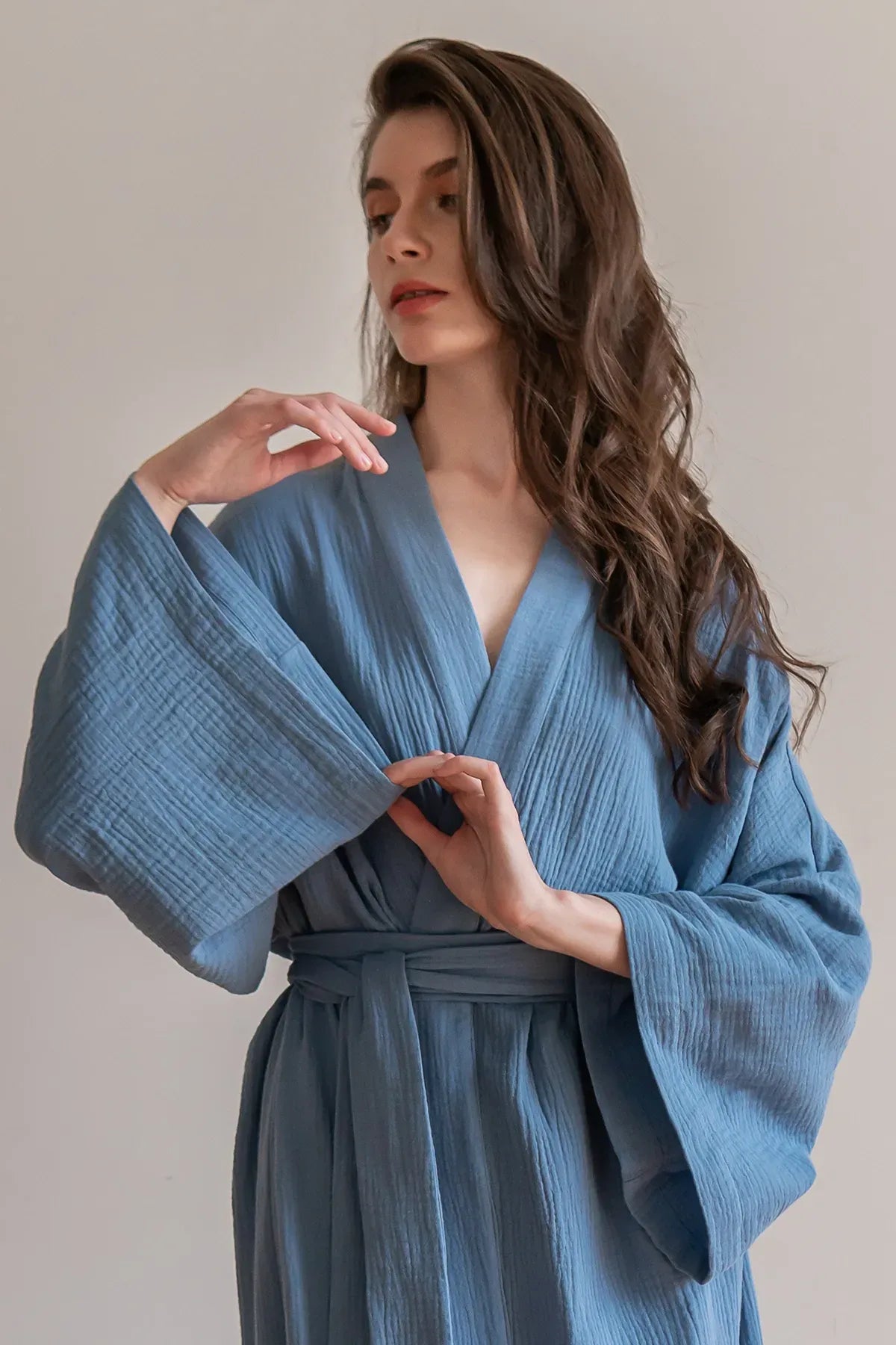 Халат из муслина Butterfly ML0035-06-04