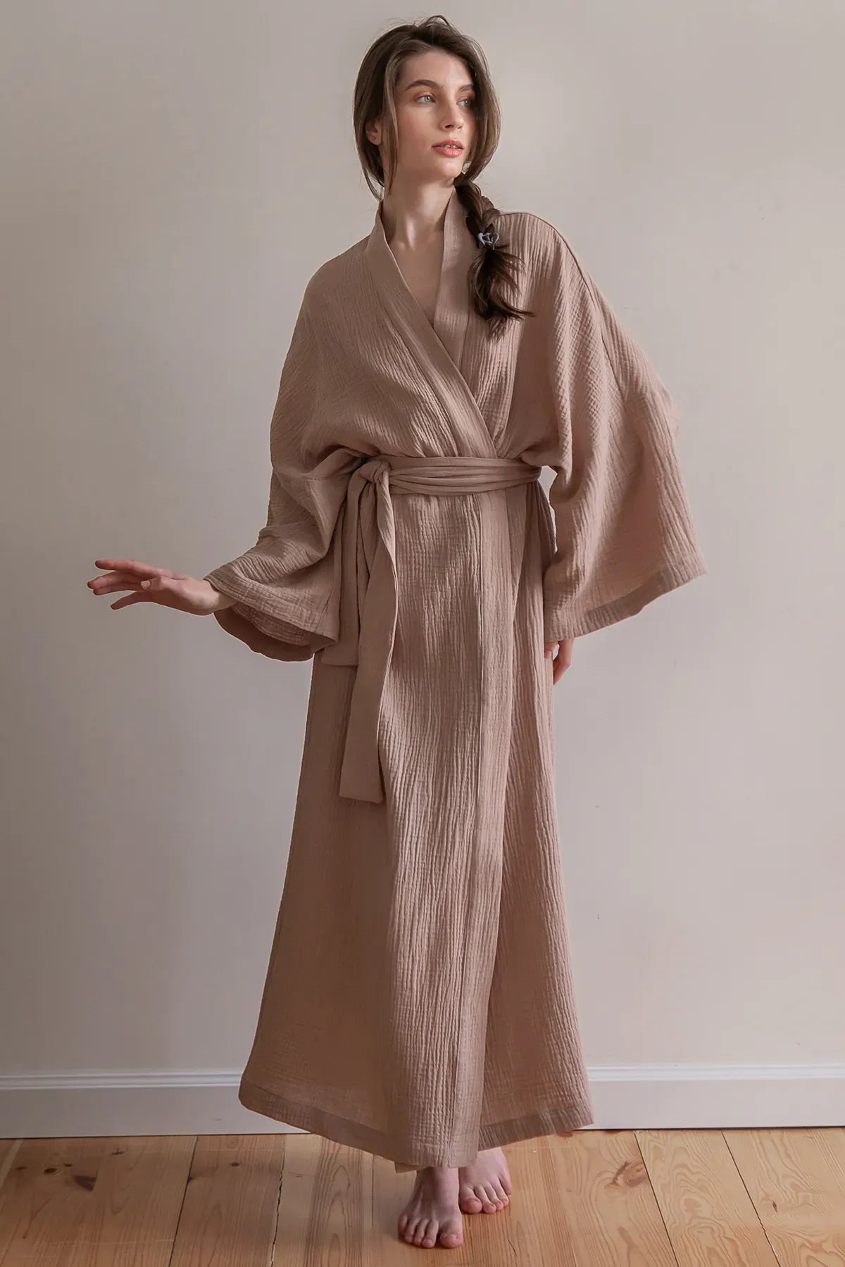 Халат из муслина Latte ML0035-01-04