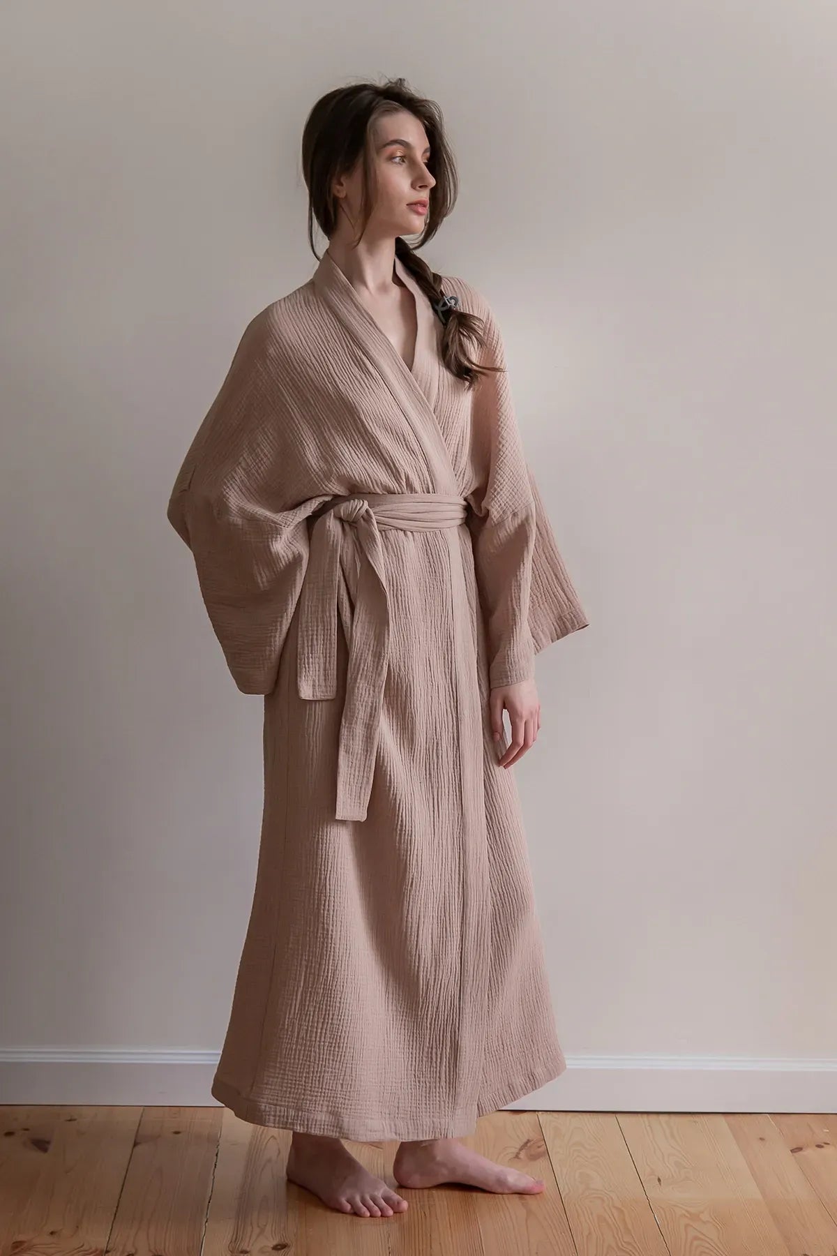 Халат из муслина Latte ML0035-01-04