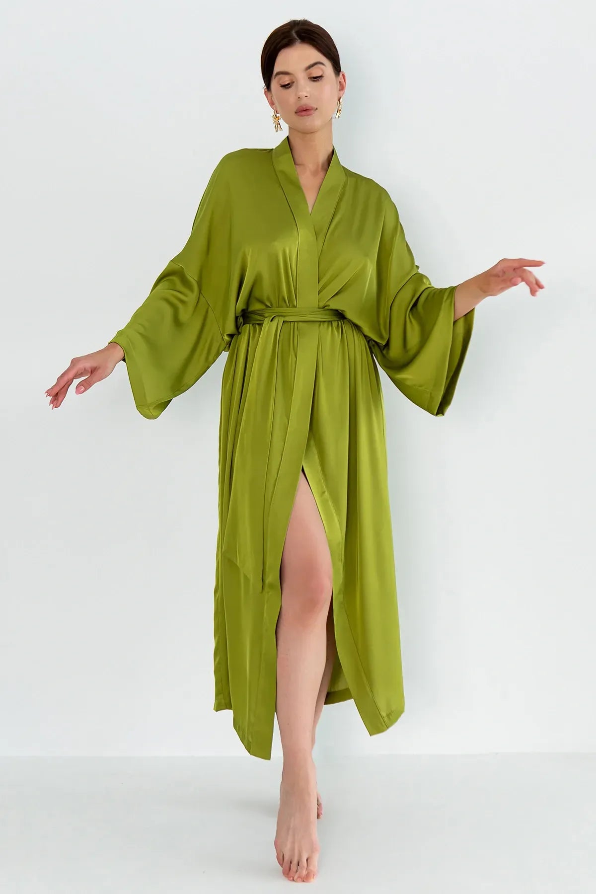 Шелковый халат-кимоно Mustang SH0035-21-04